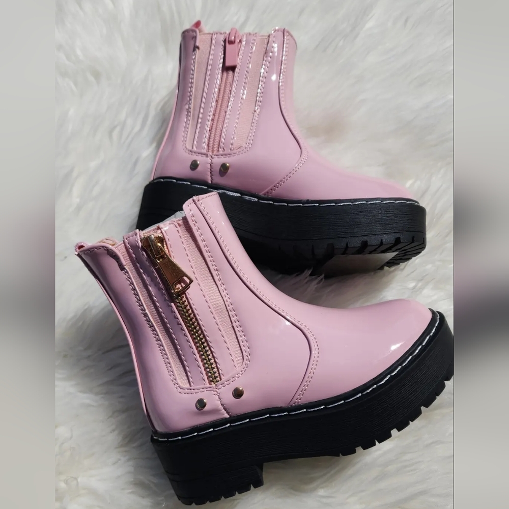 Pink Platform Boots